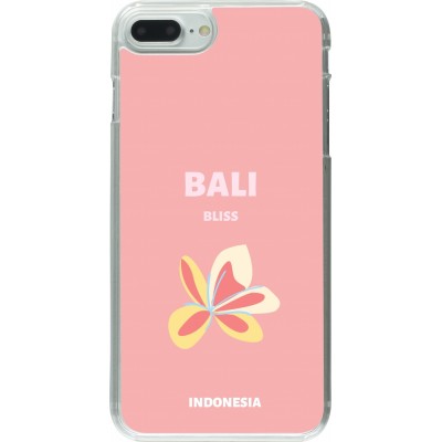 Coque iPhone 7 Plus / 8 Plus - Plastique transparent Pop Summer Destination Bali