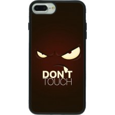 Coque iPhone 7 Plus / 8 Plus - Silicone rigide noir Angry Dont Touch