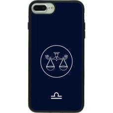 iPhone 7 Plus / 8 Plus Case Hülle - Silikon schwarz Astrologie Waage