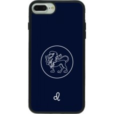 Coque iPhone 7 Plus / 8 Plus - Silicone rigide noir Astrologie Lion