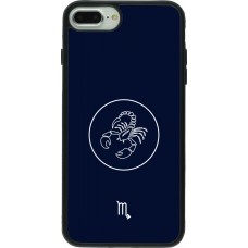 Coque iPhone 7 Plus / 8 Plus - Silicone rigide noir Astrologie Scorpion