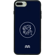 Coque iPhone 7 Plus / 8 Plus - Silicone rigide noir Astrologie Verseau