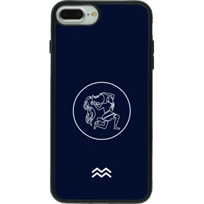 iPhone 7 Plus / 8 Plus Case Hülle - Silikon schwarz Astrologie Wassermann