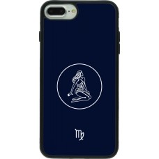 Coque iPhone 7 Plus / 8 Plus - Silicone rigide noir Astrologie Vierge