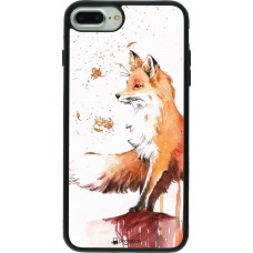 Coque iPhone 7 Plus / 8 Plus - Silicone rigide noir Autumn 21 Fox