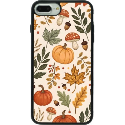 Coque iPhone 7 Plus / 8 Plus - Silicone rigide noir Autumn 25 Autumn pattern