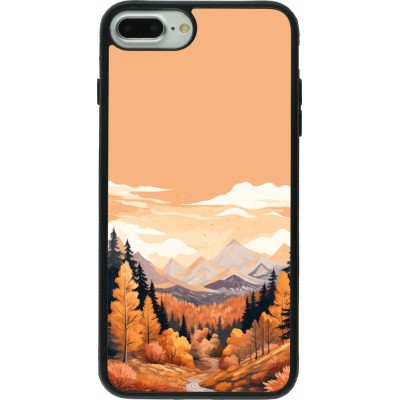 iPhone 7 Plus / 8 Plus Case Hülle - Silikon schwarz Autumn 25 Mountains