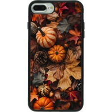 iPhone 7 Plus / 8 Plus Case Hülle - Silikon schwarz Autumn 25 Pumpkin