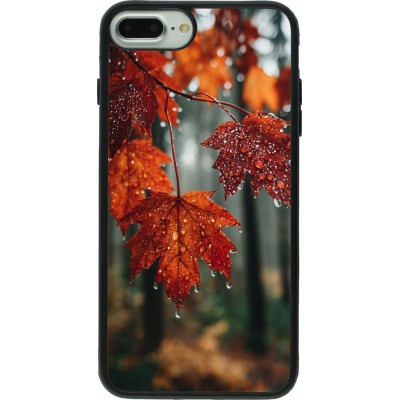 iPhone 7 Plus / 8 Plus Case Hülle - Silikon schwarz Autumn 25 Rain
