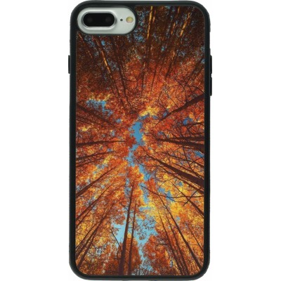 iPhone 7 Plus / 8 Plus Case Hülle - Silikon schwarz Autumn 25 Trees