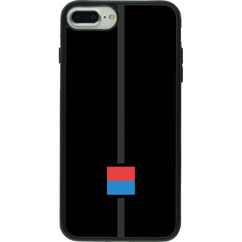 iPhone 7 Plus / 8 Plus Case Hülle - Silikon schwarz Kanton TI schwarz