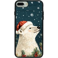 Coque iPhone 7 Plus / 8 Plus - Silicone rigide noir Christmas 25 Bear