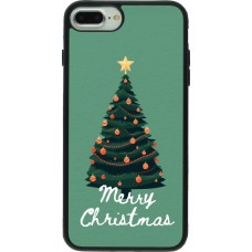 iPhone 7 Plus / 8 Plus Case Hülle - Silikon schwarz Christmas 25 Xmas Tree