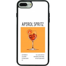 iPhone 7 Plus / 8 Plus Case Hülle - Silikon schwarz Cocktail Rezept Aperol Spritz