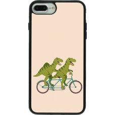 iPhone 7 Plus / 8 Plus Case Hülle - Silikon schwarz Dinosaurs on bikes 2026