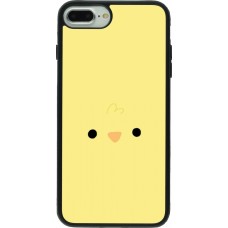 Coque iPhone 7 Plus / 8 Plus - Silicone rigide noir Easter 2026 Little chicken