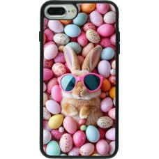 iPhone 7 Plus / 8 Plus Case Hülle - Silikon schwarz Easter 2026 Rabbit fun