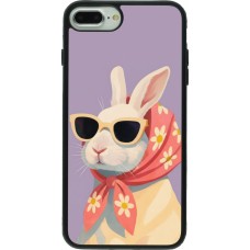 Coque iPhone 7 Plus / 8 Plus - Silicone rigide noir Easter 2026 Rabbit with scarf