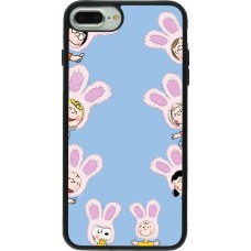 Coque iPhone 7 Plus / 8 Plus - Silicone rigide noir Easter 2026 Snoopy