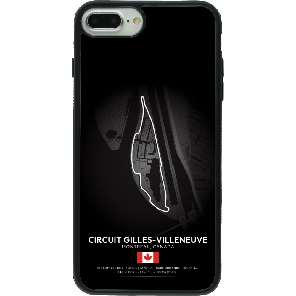 Coque iPhone 7 Plus / 8 Plus - Silicone rigide noir F1 Track 2025 Canada
