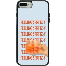 Coque iPhone 7 Plus / 8 Plus - Silicone rigide noir Feeling Spritz-y