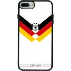 iPhone 7 Plus / 8 Plus Case Hülle - Silikon schwarz Deutschland 2026 personalisierbares Fussballtrikot