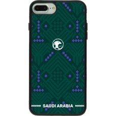 iPhone 7 Plus / 8 Plus Case Hülle - Silikon schwarz Saudi Arabien 2026 personalisierbares Fussballtrikot