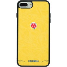 iPhone 7 Plus / 8 Plus Case Hülle - Silikon schwarz Kolumbien 2026 personalisierbares Fussballtrikot