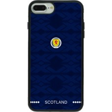 Coque iPhone 7 Plus / 8 Plus - Silicone rigide noir Maillot de football Ecosse 2026 personnalisable