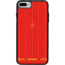 iPhone 7 Plus / 8 Plus Case Hülle - Silikon schwarz Spanien 2026 personalisierbares Fussballtrikot