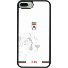 iPhone 7 Plus / 8 Plus Case Hülle - Silikon schwarz Iran 2026 personalisierbares Fussballtrikot