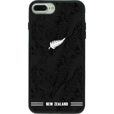 iPhone 7 Plus / 8 Plus Case Hülle - Silikon schwarz Neuseeland 2026 personalisierbares Fussballtrikot