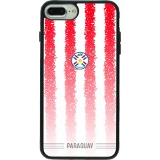 iPhone 7 Plus / 8 Plus Case Hülle - Silikon schwarz Paraguay 2026 personalisierbares Fussballtrikot