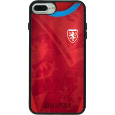 iPhone 7 Plus / 8 Plus Case Hülle - Silikon schwarz Tschechische Republik personalisierbares Fussballtrikot