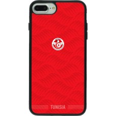 iPhone 7 Plus / 8 Plus Case Hülle - Silikon schwarz Tunesien 2026 personalisierbares Fussballtrikot