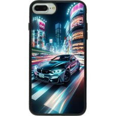 iPhone 7 Plus / 8 Plus Case Hülle - Silikon schwarz BMW M4 Tokio Nacht