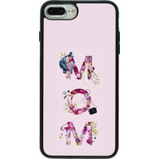 iPhone 7 Plus / 8 Plus Case Hülle - Silikon schwarz Mom 2024 girly mom