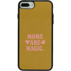 Coque iPhone 7 Plus / 8 Plus - Silicone rigide noir Mom 2026 Are Magic