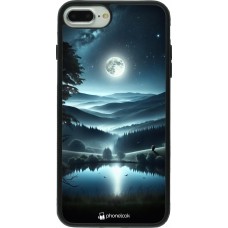 Coque iPhone 7 Plus / 8 Plus - Silicone rigide noir Night Sky View