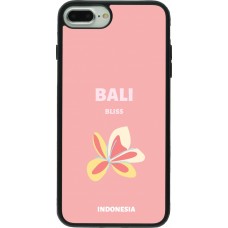 iPhone 7 Plus / 8 Plus Case Hülle - Silikon schwarz Pop Summer Destination Bali