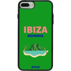 Coque iPhone 7 Plus / 8 Plus - Silicone rigide noir Pop Summer Destination Ibiza