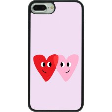 Coque iPhone 7 Plus / 8 Plus - Silicone rigide noir Saint Valentines Day 26 Heart