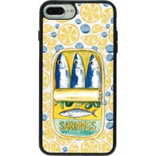 Coque iPhone 7 Plus / 8 Plus - Silicone rigide noir Sardines in oil 2026