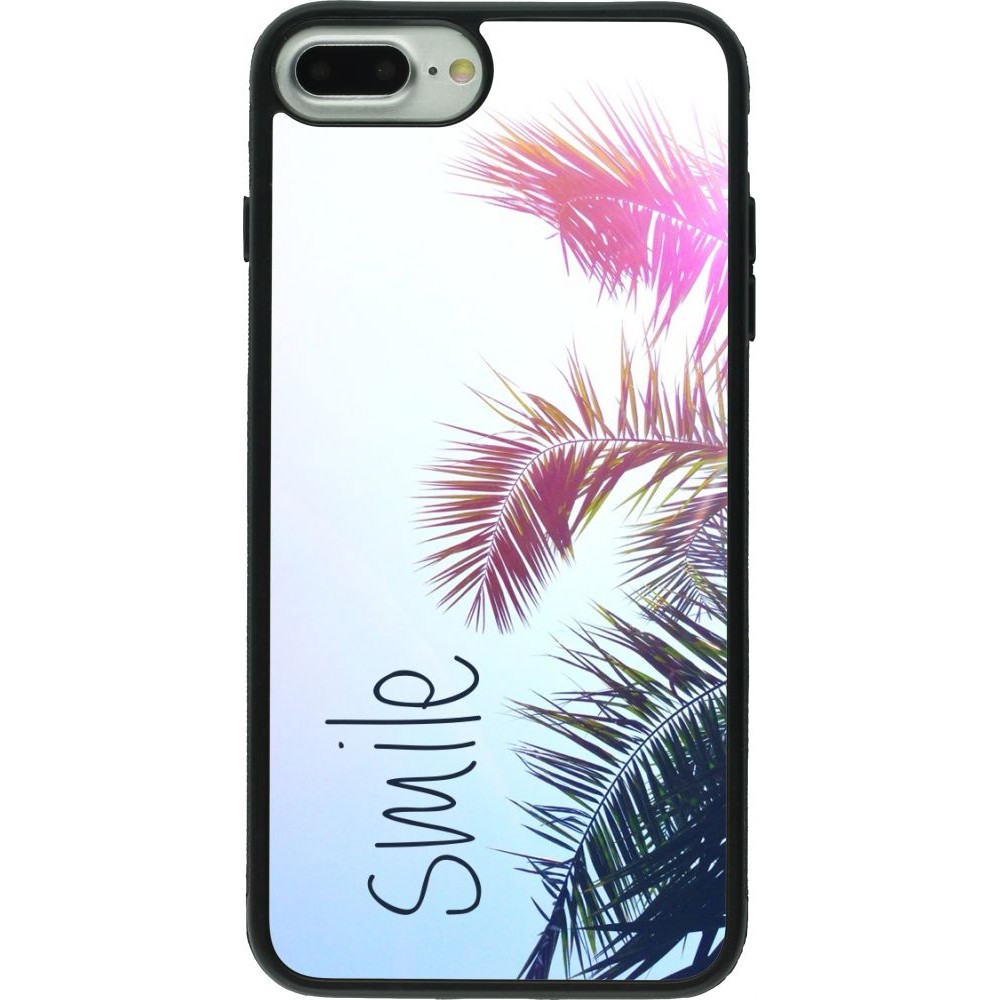 Coque iPhone 7 Plus / 8 Plus - Silicone rigide noir Smile 05