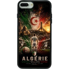 Coque iPhone 7 Plus / 8 Plus - Silicone rigide noir Football Algérie splash 2026