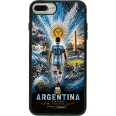 iPhone 7 Plus / 8 Plus Case Hülle - Silikon schwarz Fussball Argentinien splash 2026