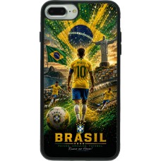 iPhone 7 Plus / 8 Plus Case Hülle - Silikon schwarz Fussball Brasilien splash 2026