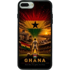 iPhone 7 Plus / 8 Plus Case Hülle - Silikon schwarz Fussball Ghana splash 2026