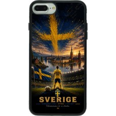 iPhone 7 Plus / 8 Plus Case Hülle - Silikon schwarz Fussball Schweden splash 2026