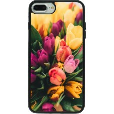 Coque iPhone 7 Plus / 8 Plus - Silicone rigide noir Bouquet of tulips 2026